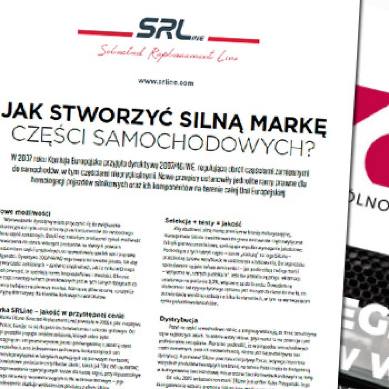 SRLine – jak stworzyć silną markę części samochodowych?