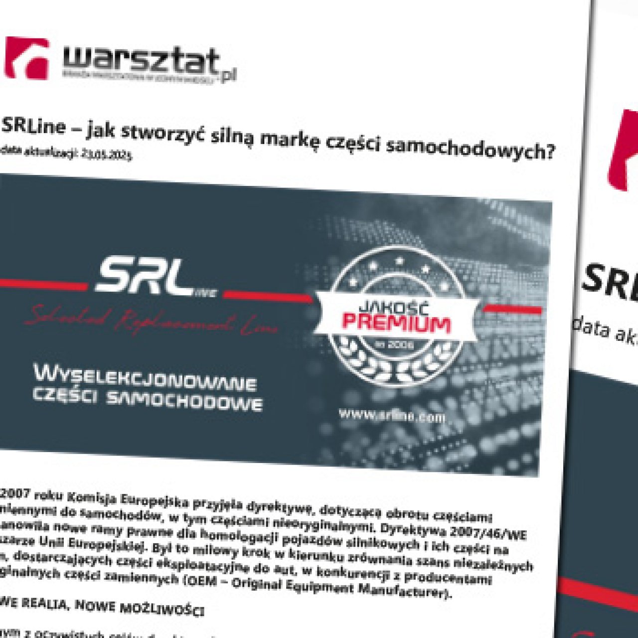 SRLine – JAK STWORZYĆ SILNĄ MARKĘ CZĘŚCI SAMOCHODOWYCH?  